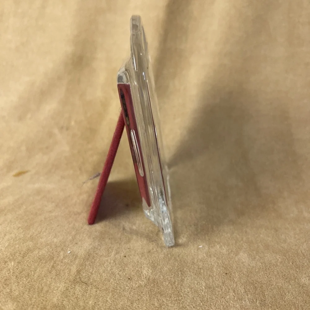 Vintage Lead Crystal Photo Frame Bohemian Glass West Germany 5 x 3.5